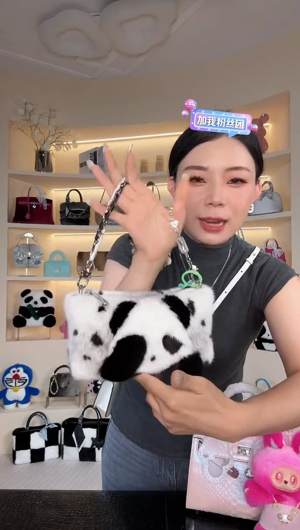 水貂毛?****?【闪购商品】真毛包包365