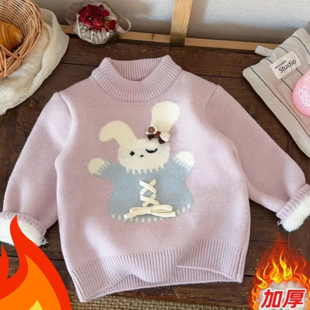 【1-200】童装冬季毛衣卡通新款简约高端可爱打底针织衫