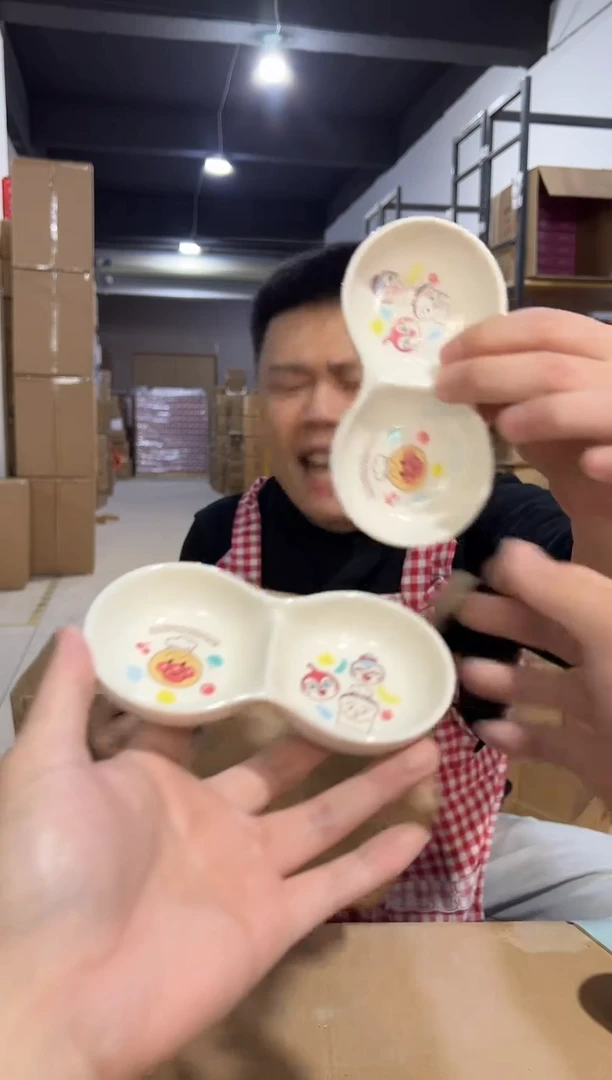 【闪购商品】杯面包超人花生蘸料碟2件套