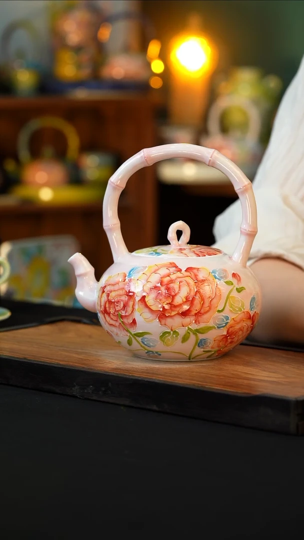 杯手绘心瓷陶瓷浮力