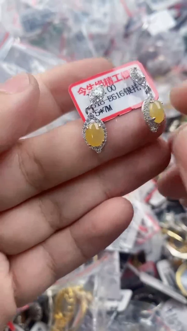 银S925镶嵌戒指翡翠10 0000  2