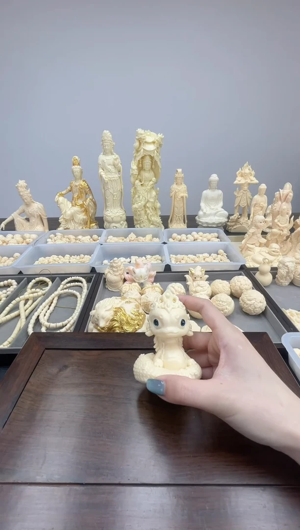 象牙果 雕刻 小灵蛇