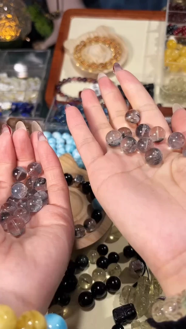 【闪购商品】水晶手串未镶嵌A49蓝发单珠卡11