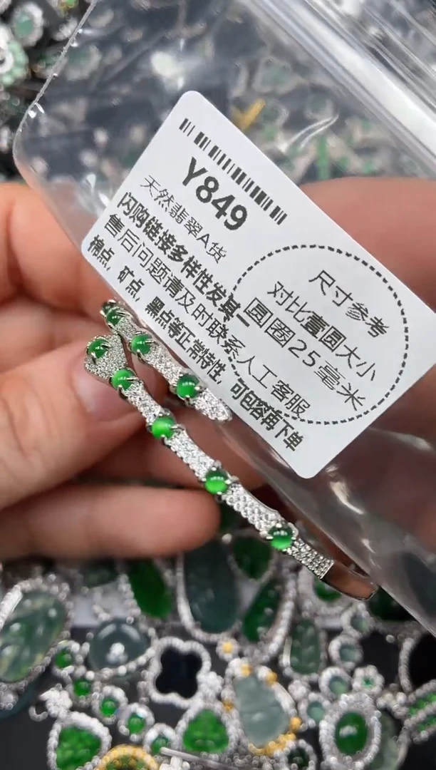 颈饰未镶嵌翡翠Y849手镯