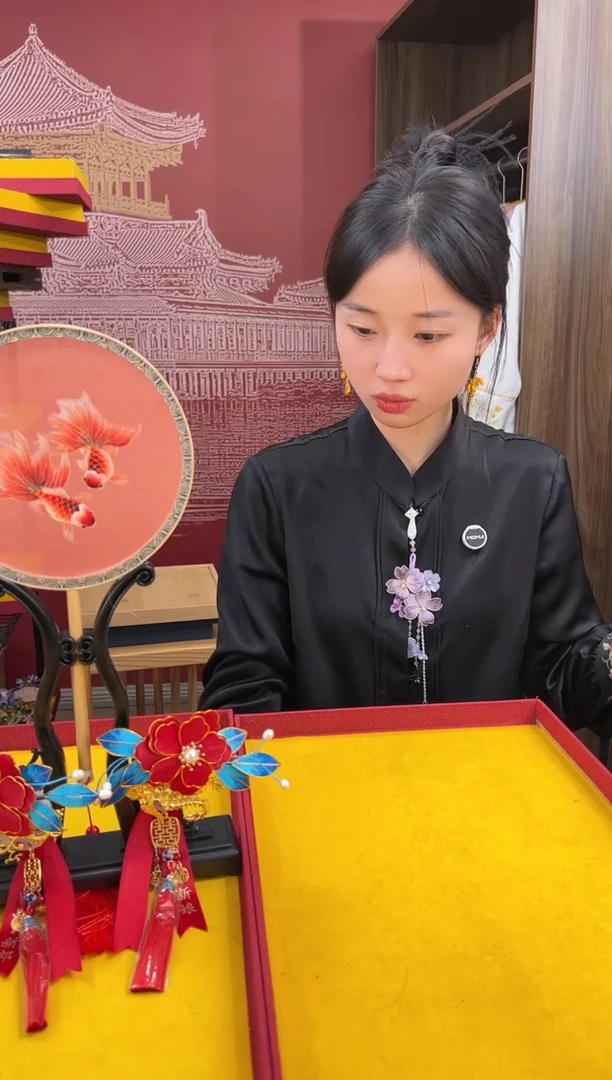 【闪购商品】刺绣XL 苏绣手工刺绣100桑蚕丝衬衫