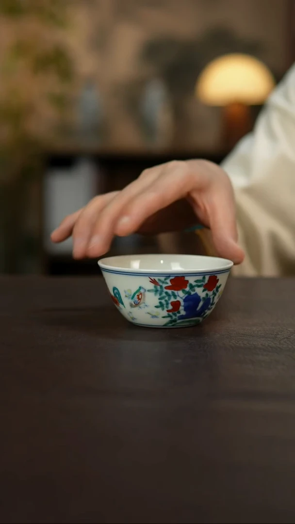 杯景德镇陶瓷杯碗柴烧多人