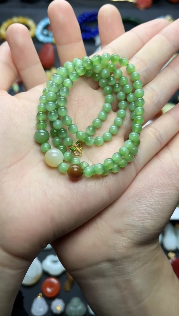 颈饰未镶嵌和田玉哈**️猫眼项链06