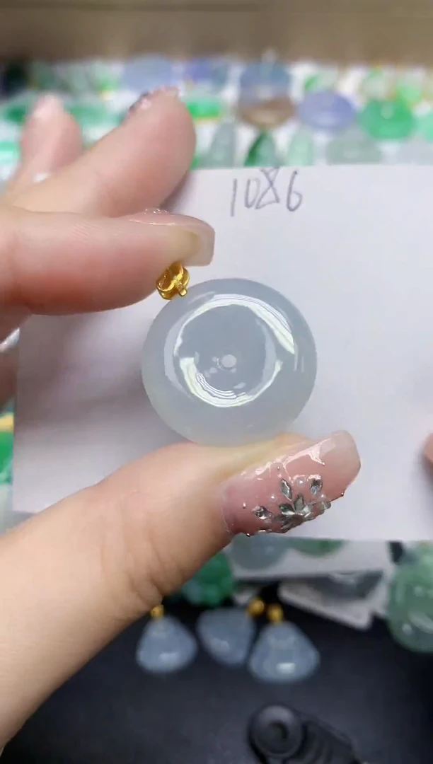 颈饰未镶嵌翡翠天然缅甸翡翠A货翡翠百元以上9元证书费自理