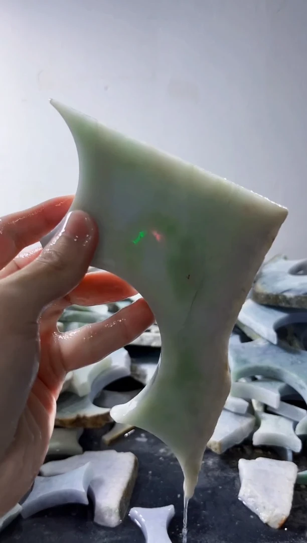 裸石翡翠缅甸翡翠A货文173