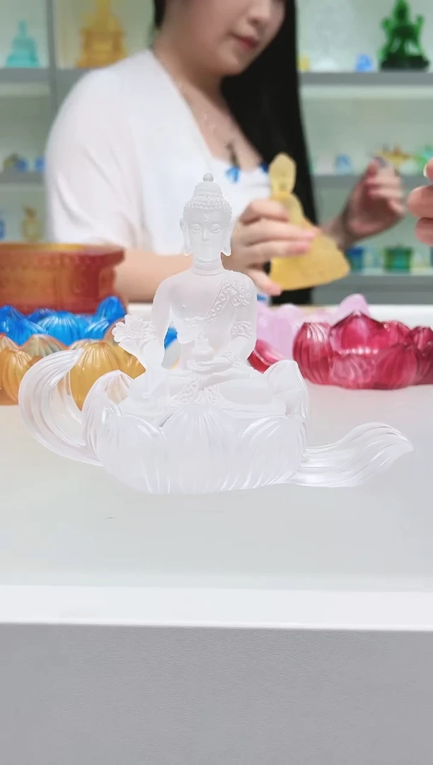 手工艺品琉璃古法琉璃两件套