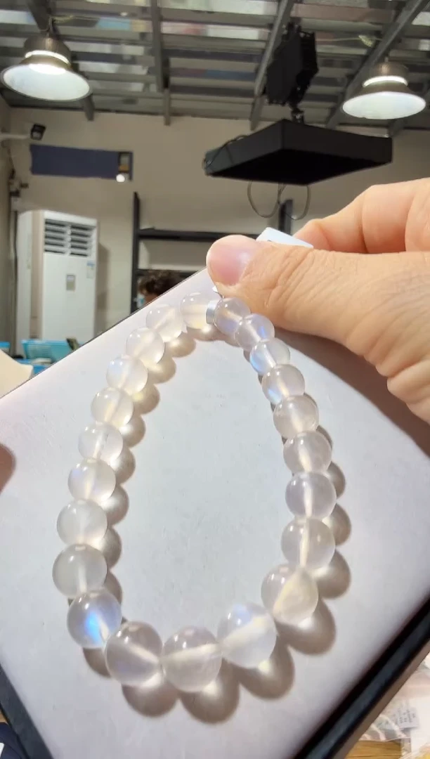 未镶嵌手链月光石优0531 约8mm