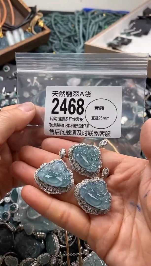 【闪购商品】翡翠颈饰未镶嵌多样性发其一2468