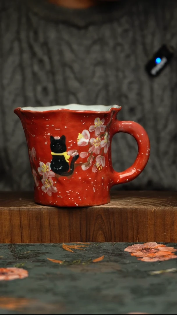 瓷片釉下彩手工手绘同款陶器