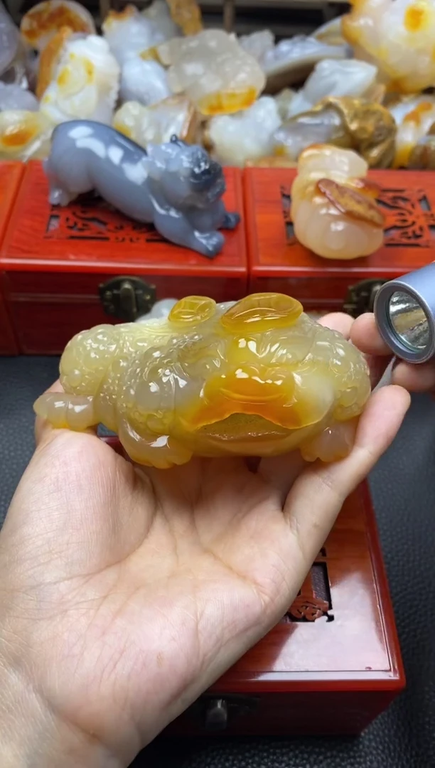 未镶嵌手把玛瑙/玉髓潇*吧00