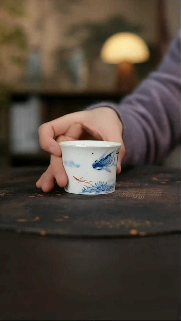 景德镇陶瓷杯碗柴烧多人