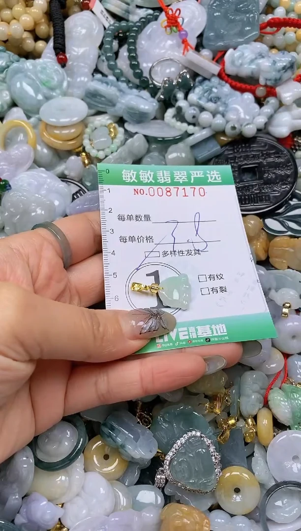 【闪购商品】翡翠颈饰未镶嵌闪购0087170多样性发其一