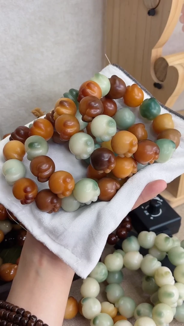 菩提根/象牙果手串干磨多宝猫爪20*21mm手串