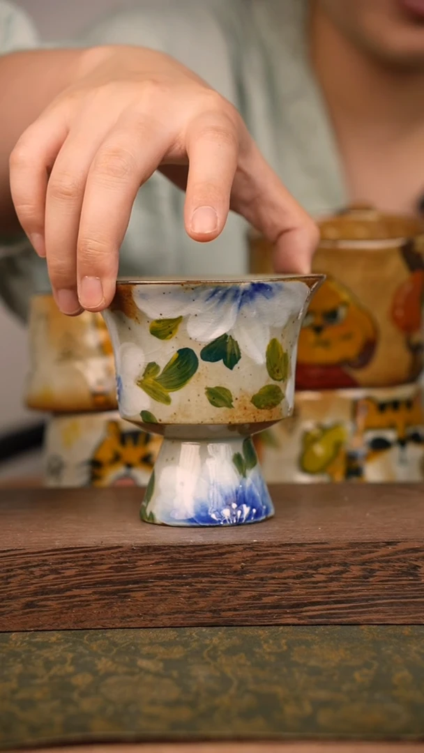 摆件泥垚手作 景德镇手工手绘器物