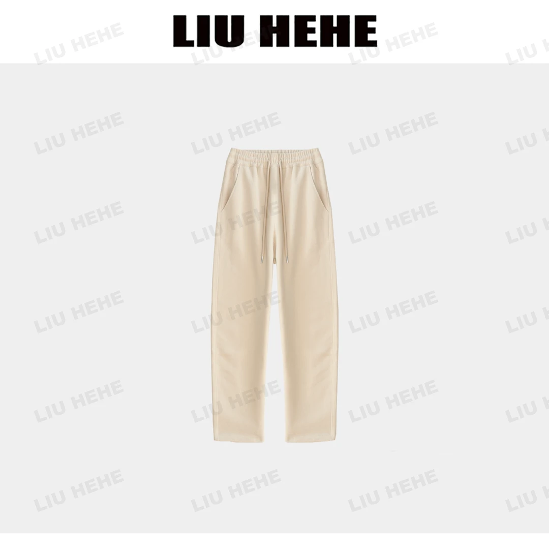 【呵呵家】巨好穿加绒新推荐极简百搭休闲裤松紧腰卫裤13507