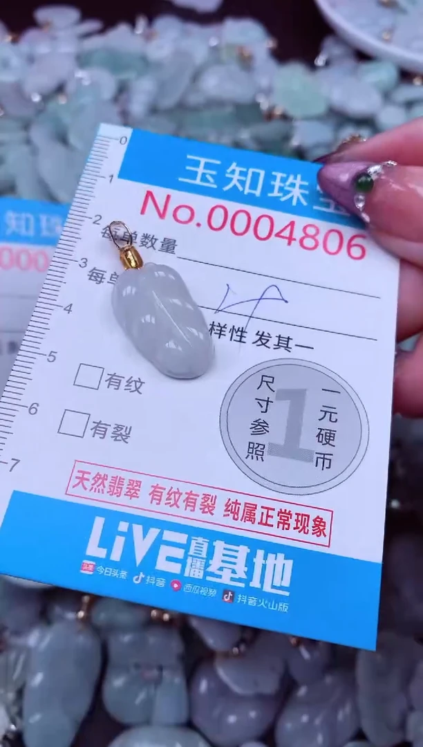 吊坠(不含链)未镶嵌翡翠4806