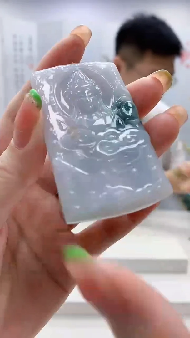 未镶嵌定制翡翠5158ry-毛货挂件80