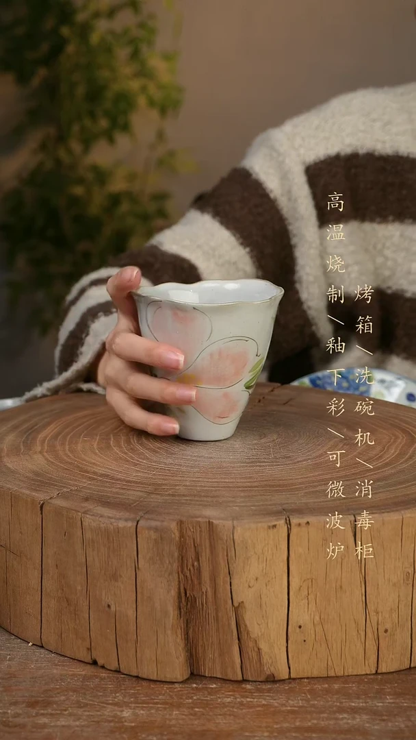 碗瓷景德镇手工手绘高温瓷釉下彩