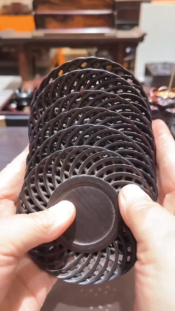 木精品木雕6片精工细作