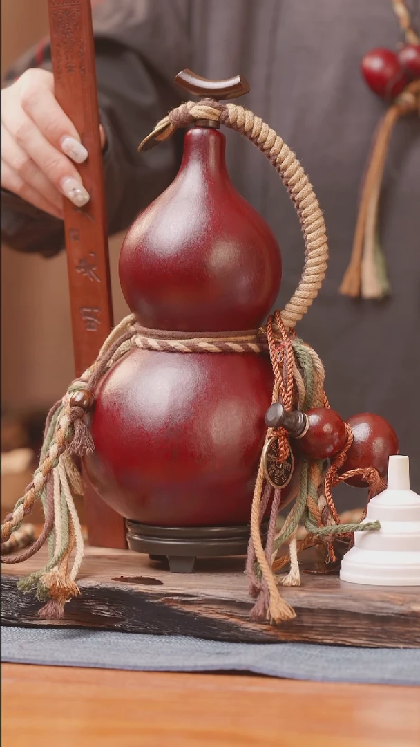 1125号链接精品大漆葫芦现货现发[一物一拍]（600ml）