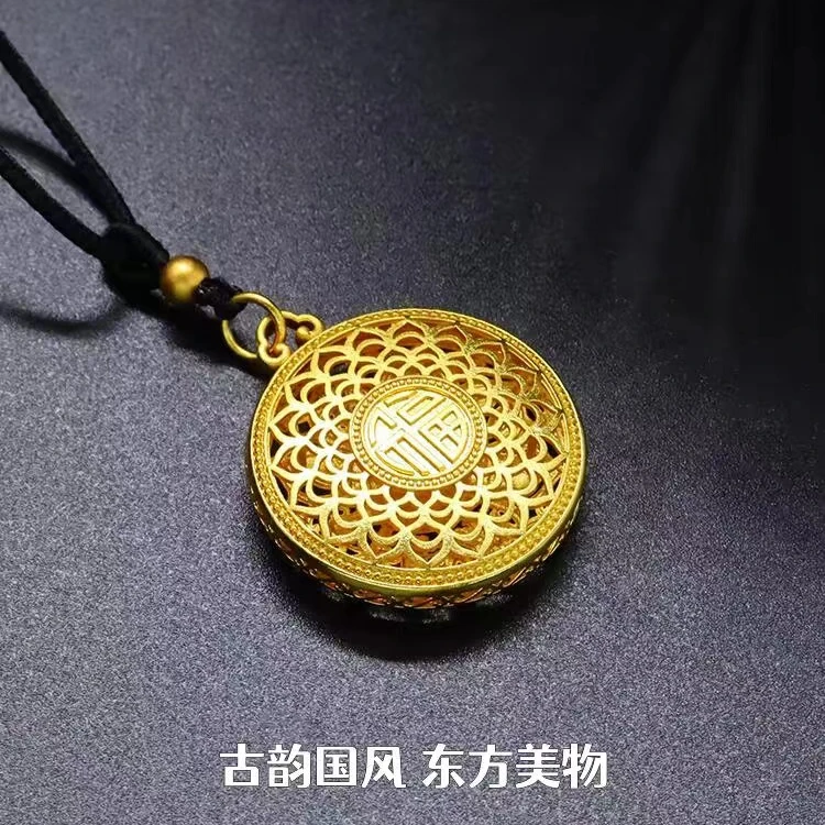 铜合金吊坠 古法八宝大传承 吉祥福牌吊坠挂坠毛衣链