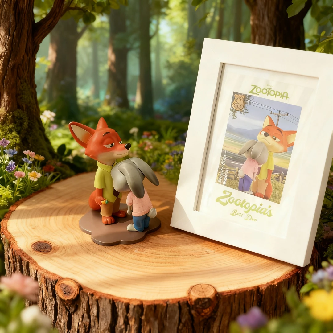 全店热销疯狂动物城玩具乖乖盲盒摆件可爱朱迪尼克系列甜蜜依靠