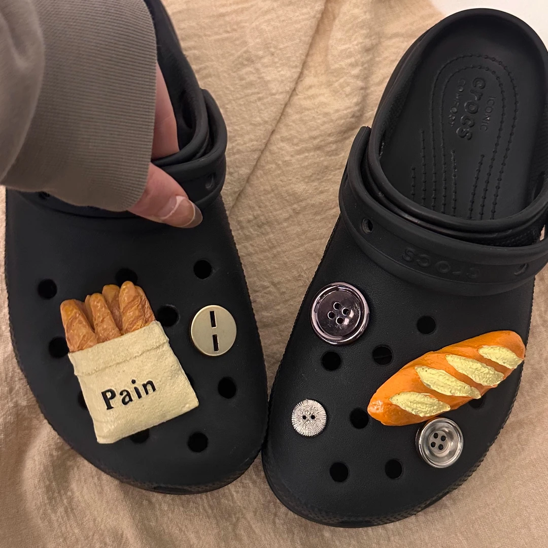 diy鞋花适配crocs洞洞鞋鞋花面包洞洞鞋扣装饰扣小众趣味可爱可拆