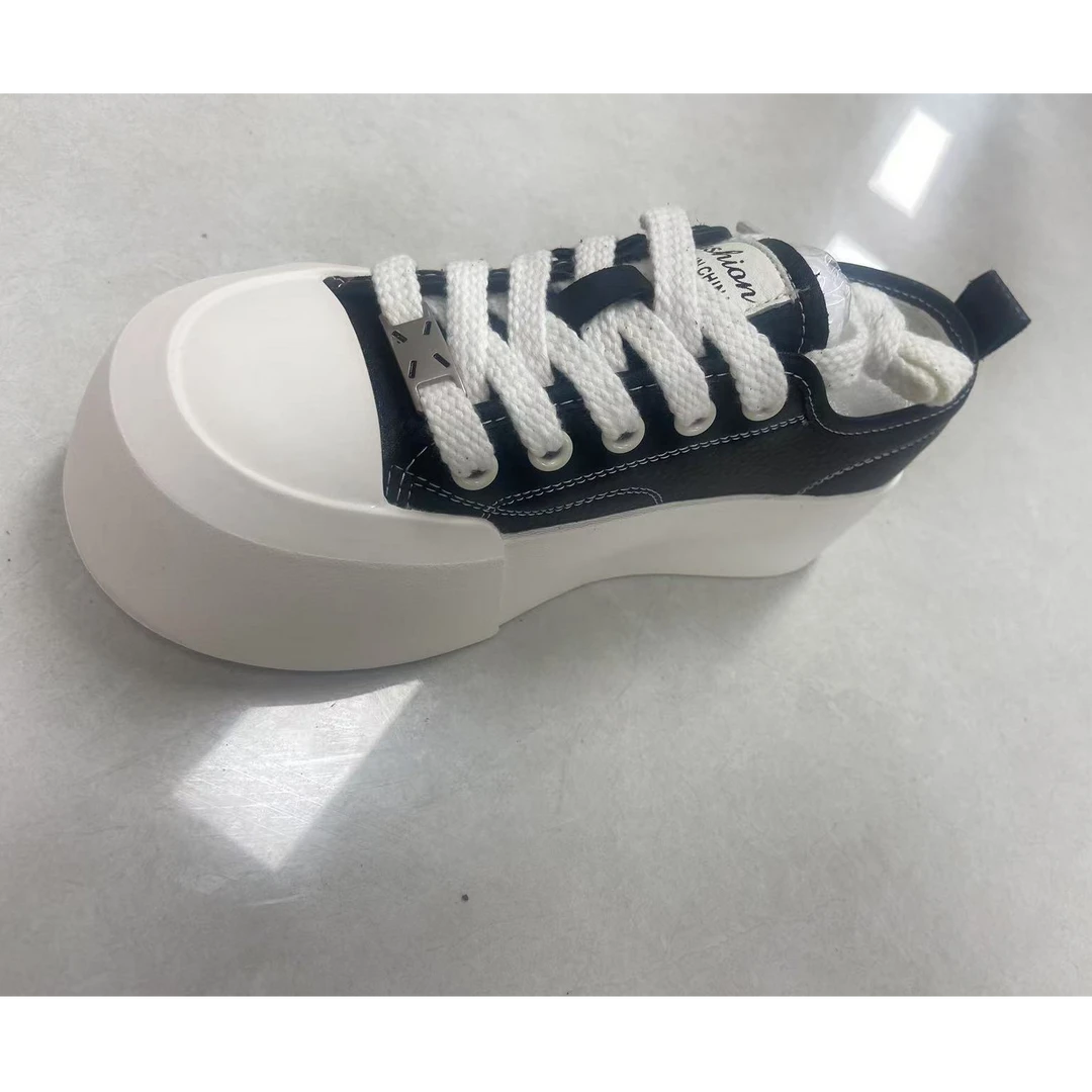 2025夏季新款增高牛皮小白鞋女板鞋5A0-3