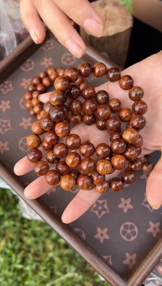 黄花梨/降香黄檀A003海南黄花梨1.2圆珠手串39.9多样性发一