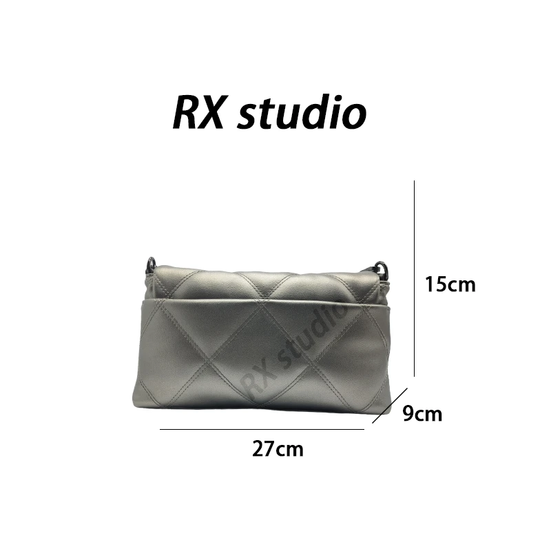 【南沙瑞熙】QYX-98009-银灰色-轻奢小众设计感时尚百搭女士包