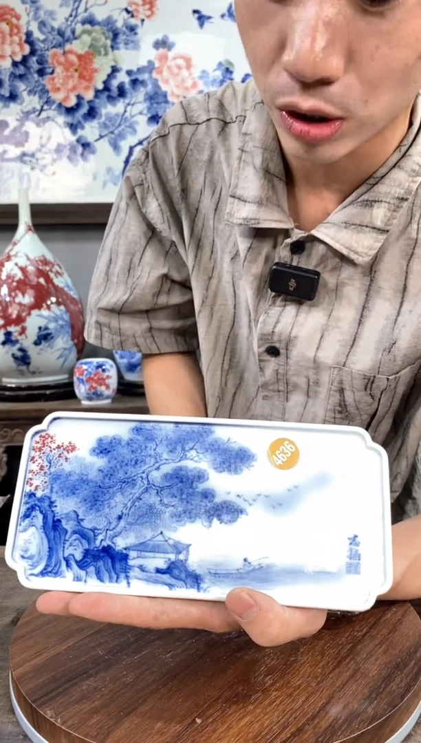 吴义松陶瓷联盟手绘陶瓷编号：4636