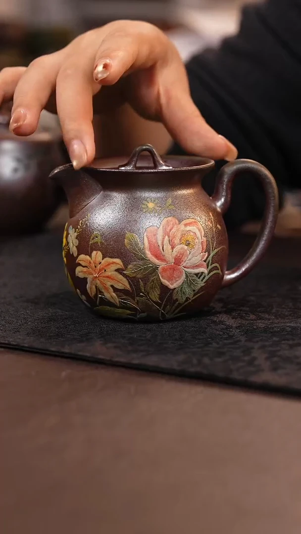 茶壶紫砂柴烧蜜罐壶