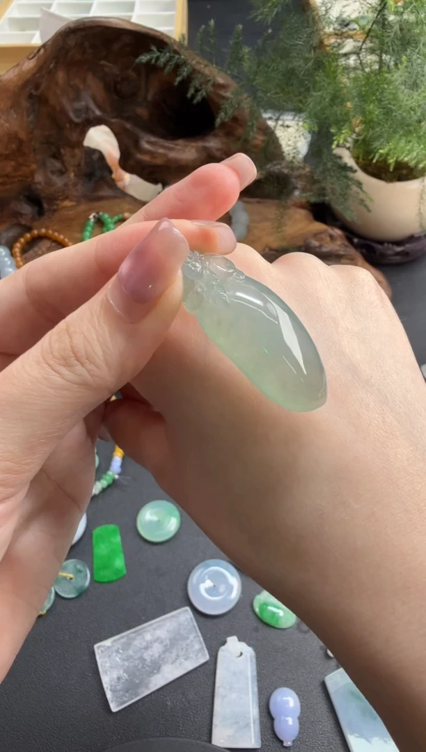 吊坠(不含链)未镶嵌翡翠翡翠饰品-205