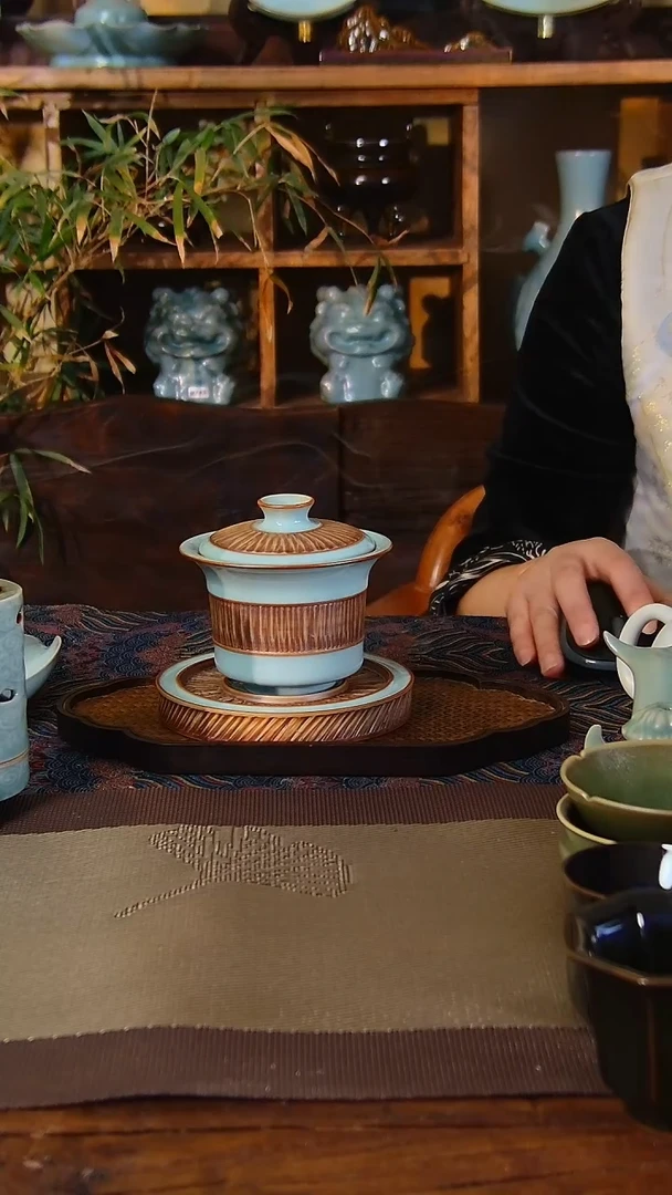 瓷片重工马蹄盖碗，不完美