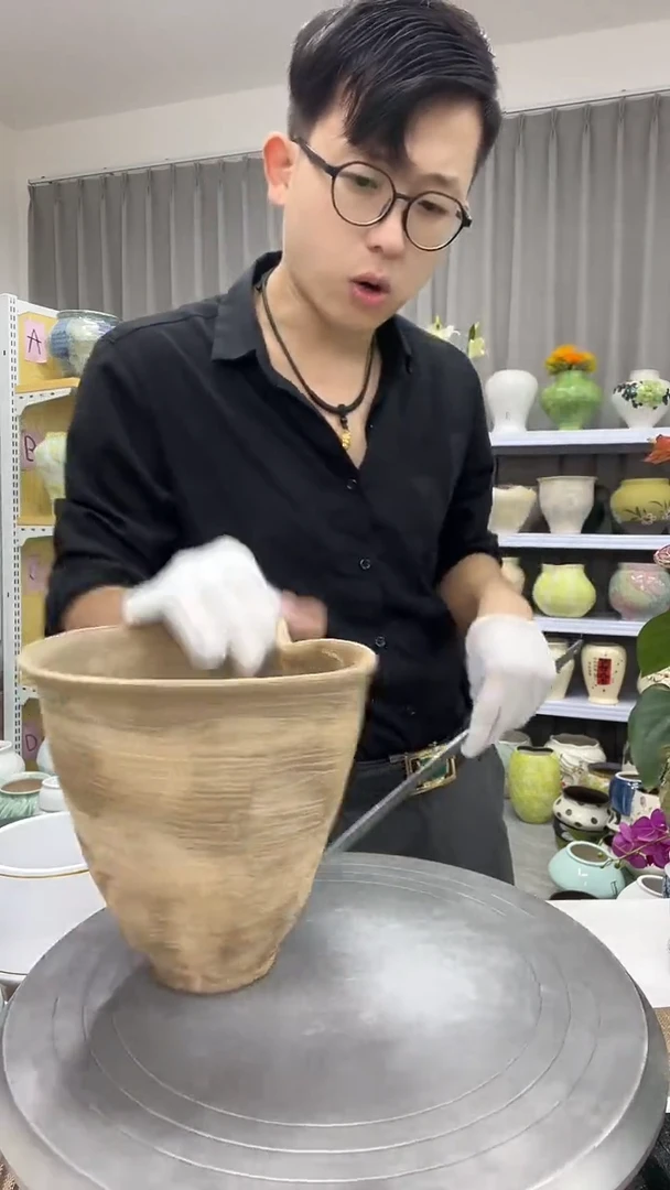 10.7号】陶瓷花盆直播链接  高：16   口17