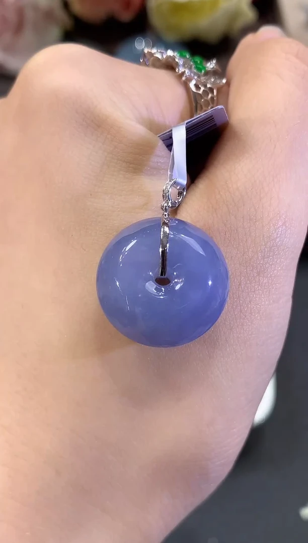 吊坠(不含链)未镶嵌翡翠B80 紫货有色差 多样性一件发货