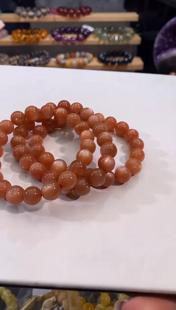 手链未镶嵌月光石橙月光9mm多样性发一