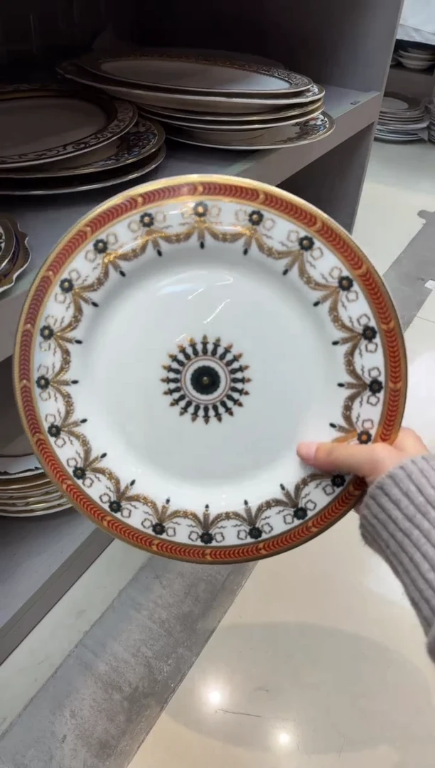 瓷片10.5英寸平盘 1个