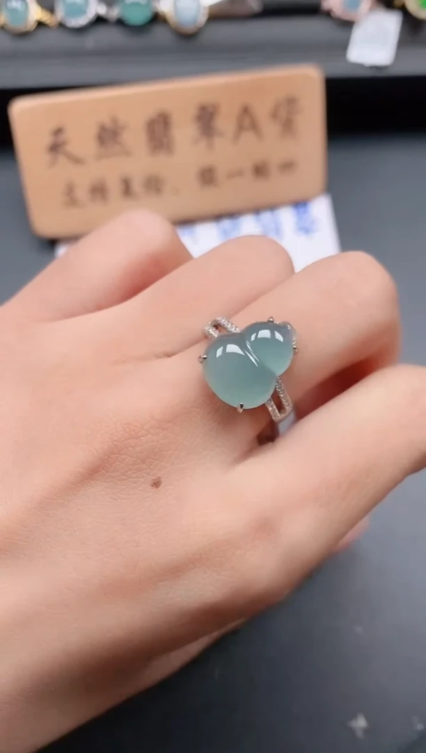 银S925镶嵌戒指翡翠1111