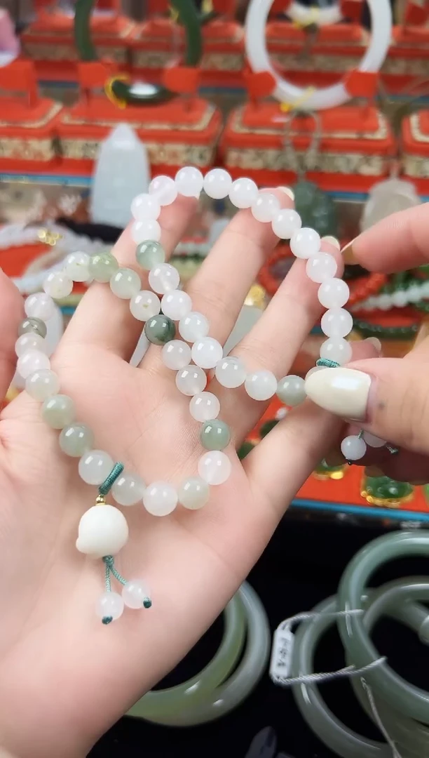 未镶嵌手链石英质玉天山翠猫爪手串 多样性发其一