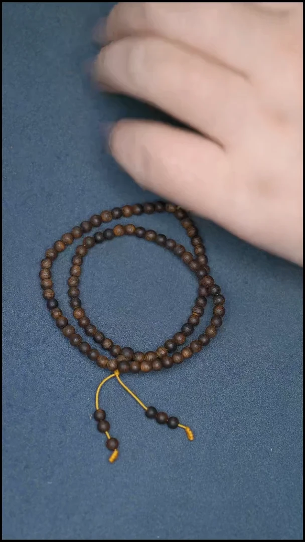 沉香手串方**河海南沉香圆珠