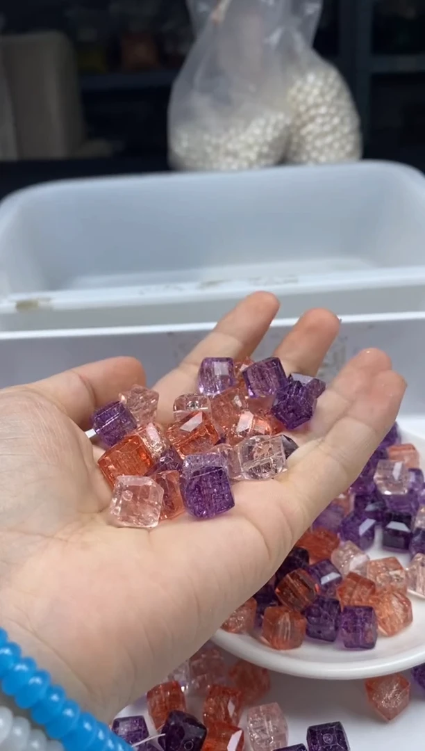 未镶嵌颈饰水晶w1795多宝阿赛方糖10mm*8颗