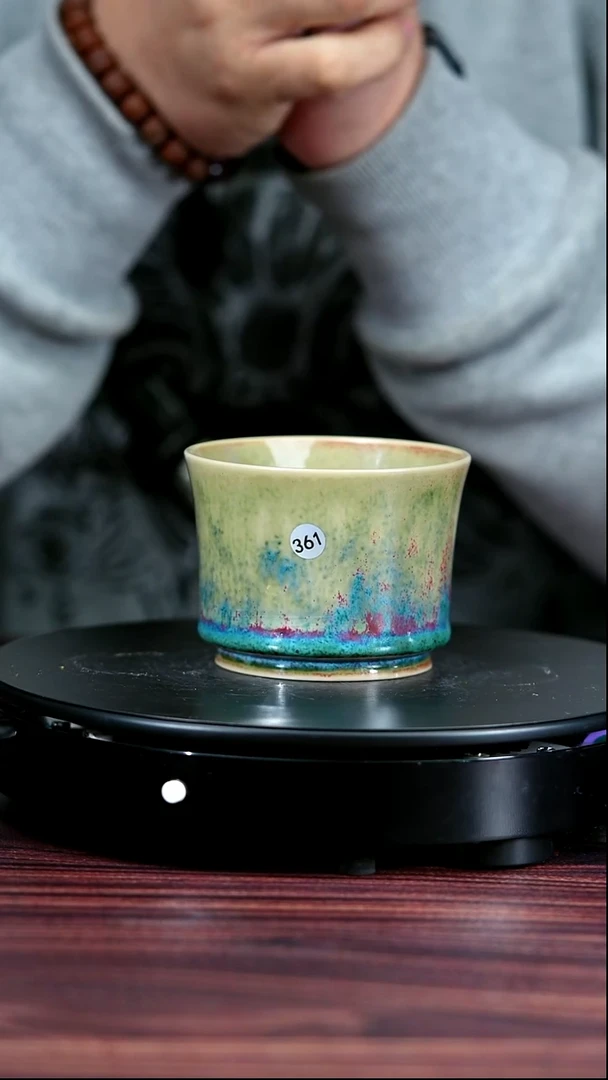 361#李盼龙一级品原矿钧瓷马蹄杯
