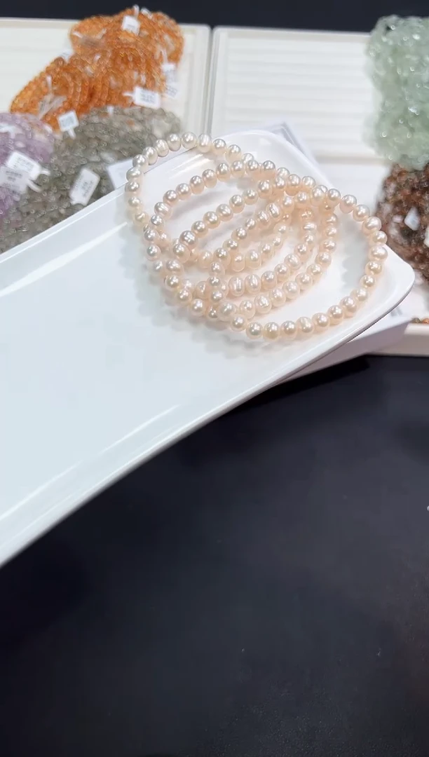 【闪购商品】淡水珍珠手串未镶嵌19R多样性发其一/1条默认微瑕