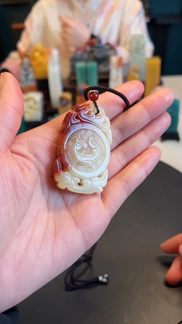 【闪购商品】寿山石印石芙蓉挂件一个