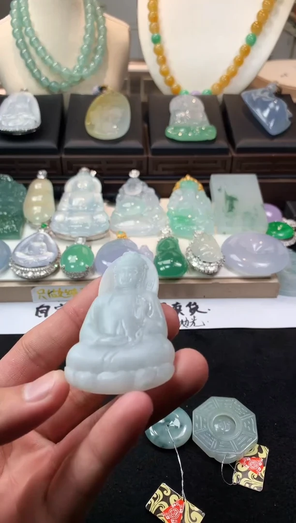 未镶嵌定制翡翠仙  S毛货不退不换